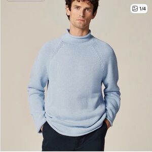 J crew heather sky 1988 Rollneck™ sweater in cotton